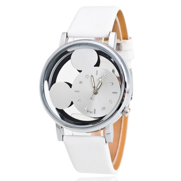 Disney Accessories - NWOT Ladies Mickey Mouse Watch (with CZ Diamonds)-white color